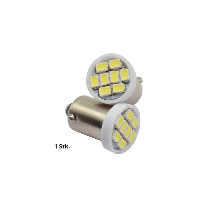 HM LED Lampe BA9s T11 T4W, 12V DC, 2W, 8 LED