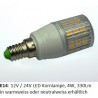 David Com. E14 LED Lampe, Korn- Kolbenlampe, 12V/24V AC/DC, 4W